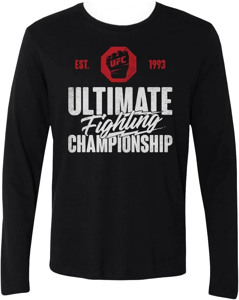 Ufc الخريف والشتاء القتالية نمط الرجال والنساء المتطرفة عشاق الرياضة بأكمام طويلة تي شيرت التجفيف السريع #1