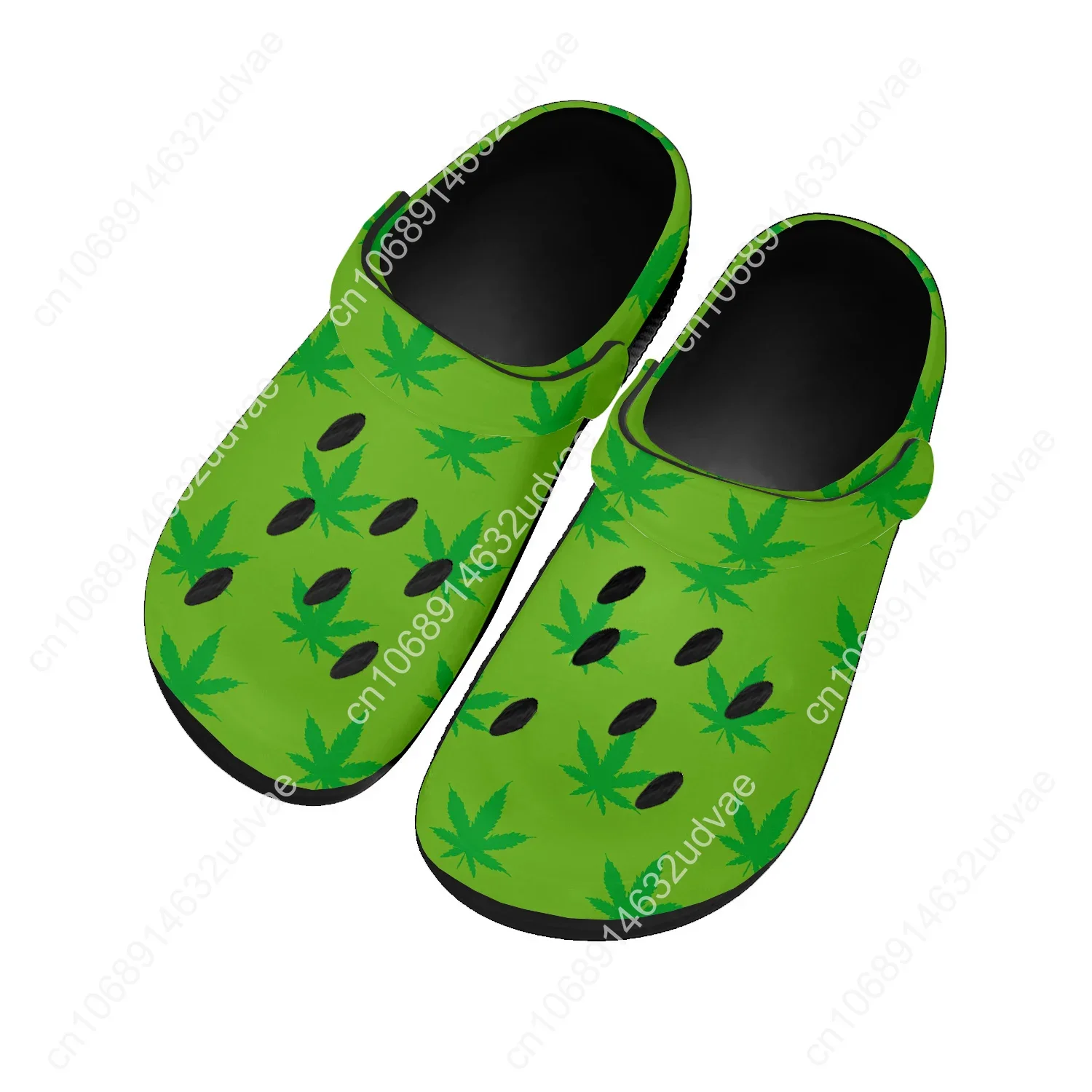 Marijuana Water Shoes Mens Womens High Quality Fashion Home Garden Clogs Customizd Sandals Beach Breathable Hole Slippers