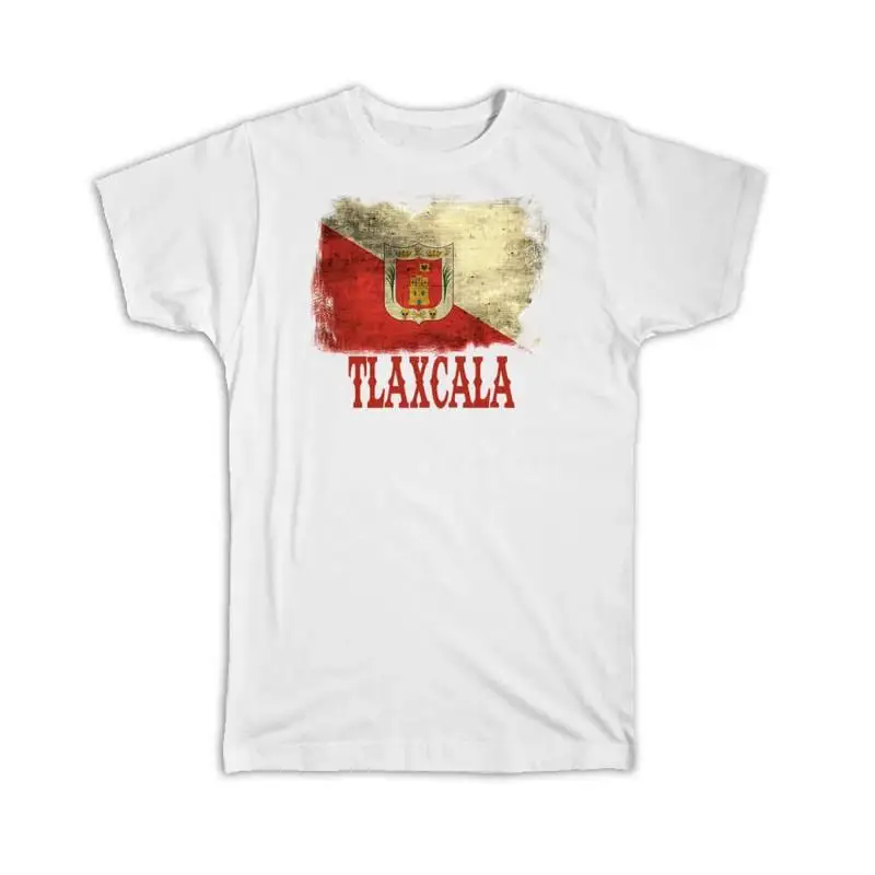 

Tlaxcala Mexico Distressed Flag Vintage Mexican Expat Country T shirt