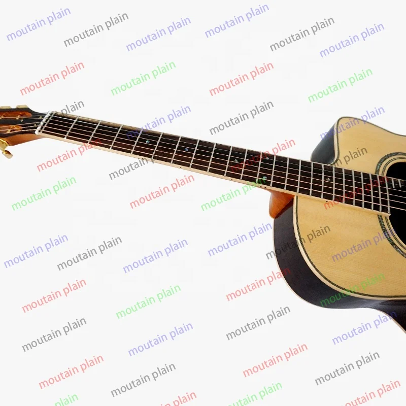 Acoustic Guitar Handmade Professionals Playable Gloss Finish D Hole Arch Top Steel String Gypsy Jazz Manouche