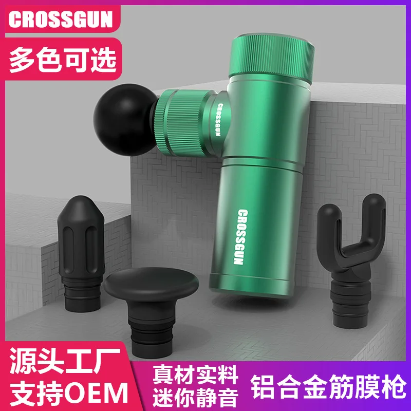 

Factory direct supply mini fascia gun mini portable electric fitness muscle relaxation carry-on massager CROSSGUN