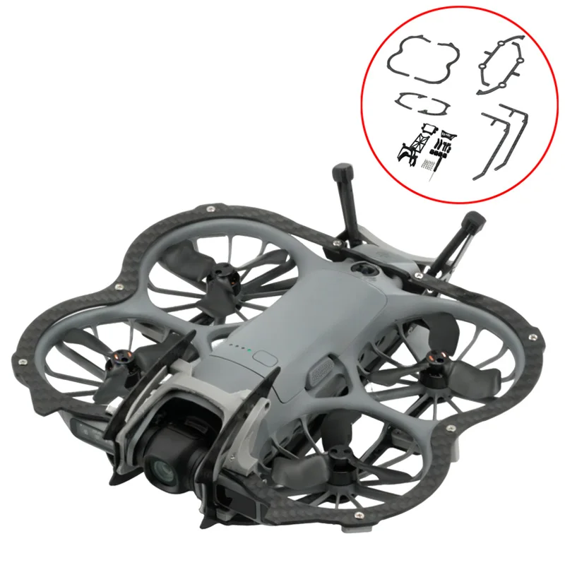 

1Set Carbon Fiber Armor Gimbal Guard Bar Anti Collision Full-Coverage Protection Modified Accessories for DJI Neo 2 RC Drone