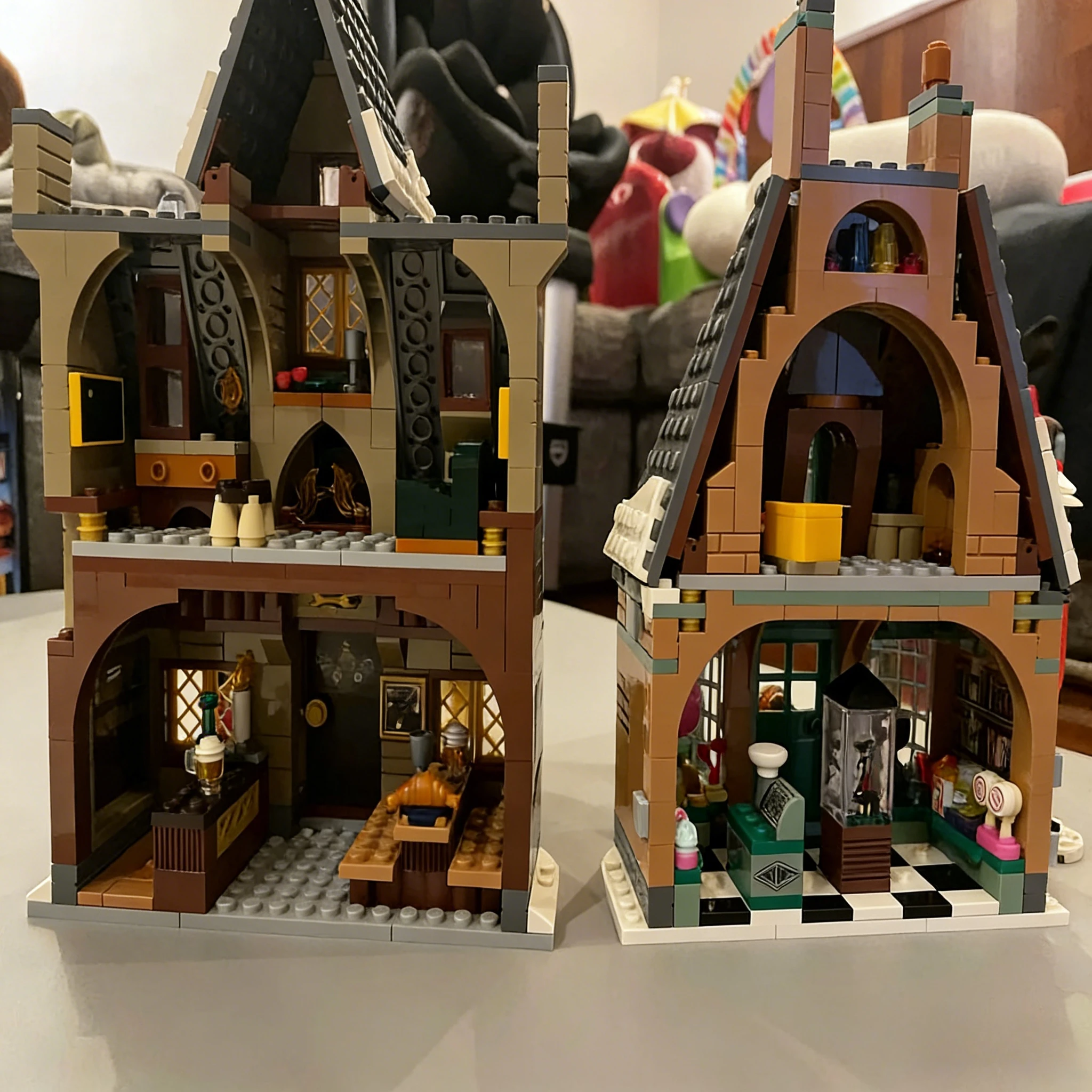 마법 마을 모델 76388 블록 세트 크리스마스 선물용 레고 호환 파티클, 851개