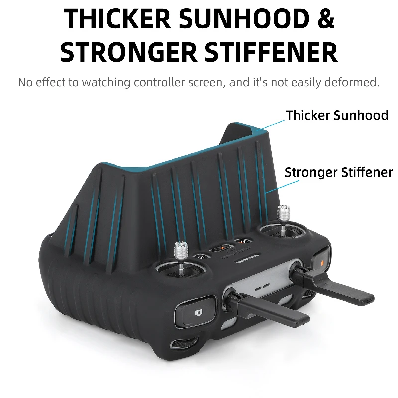 غطاء لجهاز التحكم عن بعد مقاوم للغبار للطائرات بدون طيار ، حافظة من السيليكون ، Dji Air 3 ، Mini 4pro ، RC-N2 ، RC 2 ، شاشة