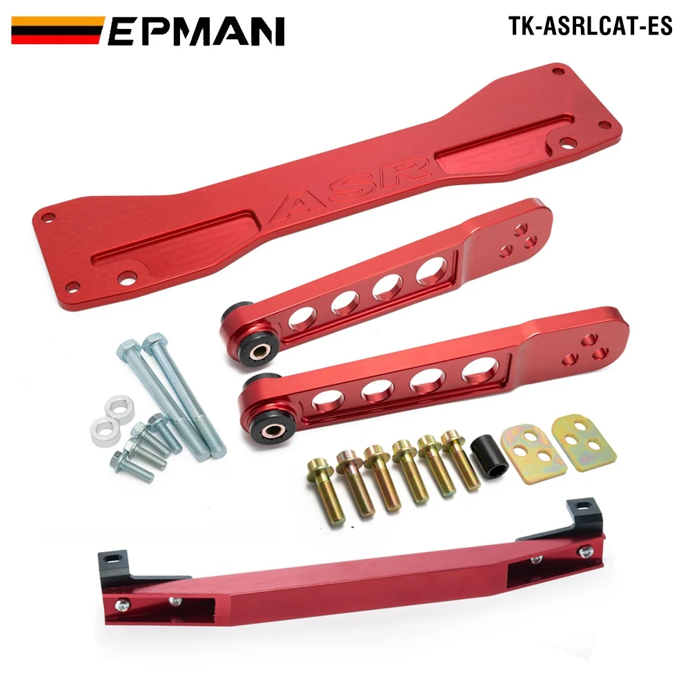 EPMAN For Honda Element 02-06 Acura RSX DC5 REAR SUBFRAME BRACE+TIE BAR+Rear Lower Control Arm EP-ASRLCAT-ES