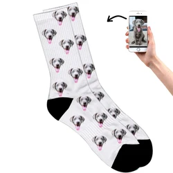 3D-Socken, individuelle Neuheit, DIY-Socken für Männer und Frauen, lustiger Druck, Hunde, Katzen, personalisierte Fotos Ihres Gesichts, Socken, Weihnachtsgeschenke, Chatgpt