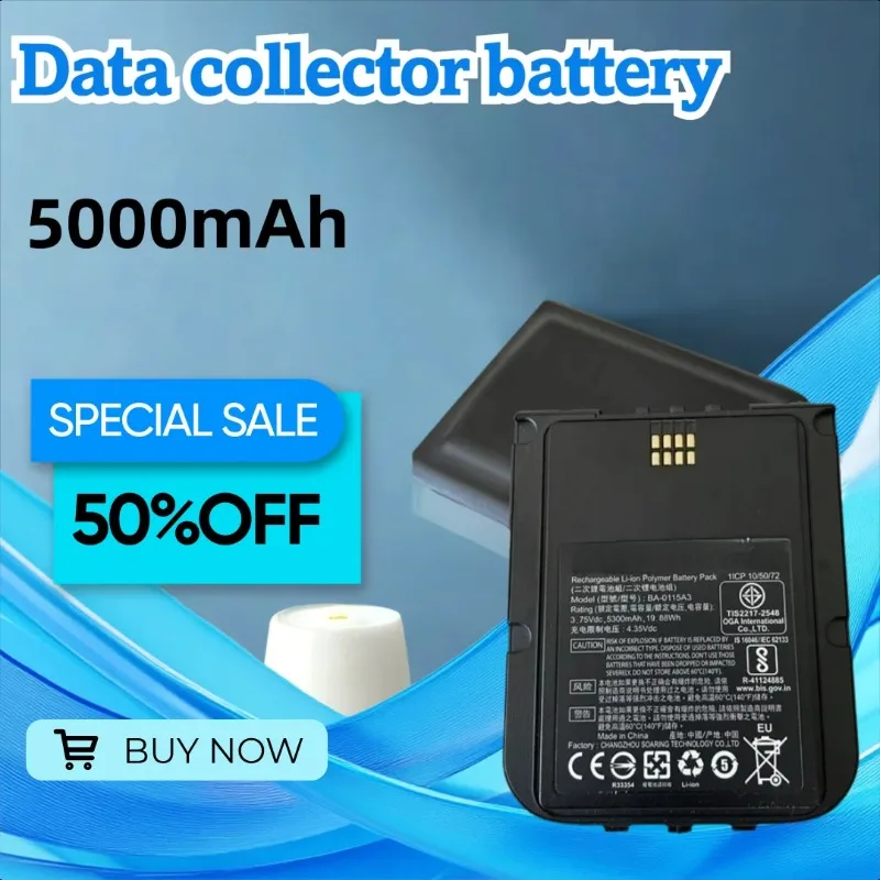 

For CipherLab RS51 Data Collector Battery BA-0115A3 5200MAH Battery