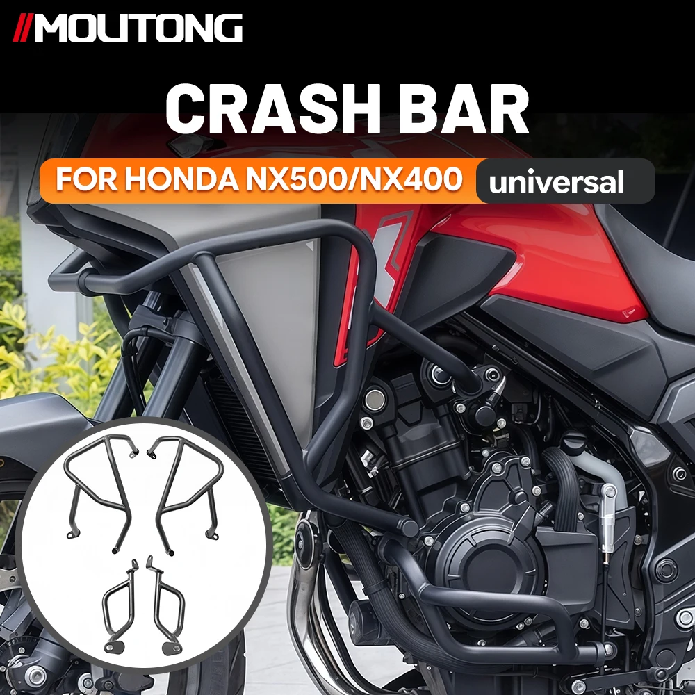 High-Quality Crash Bars / Engine Frame Guards for Honda NX500 & NX400 – Motorcycle Frame Protection & Modification Parts