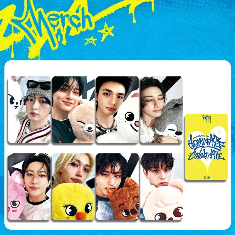KPOP SKZOO DominATE Celebratote Special Gift 8PCS Stray Kids Card