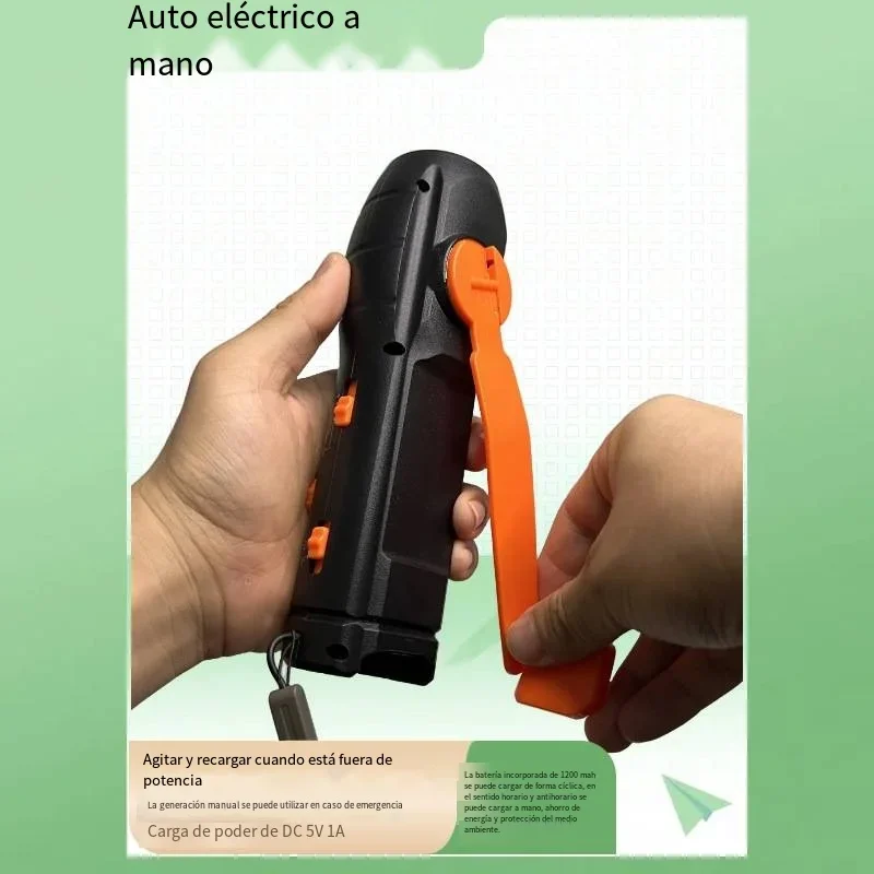 Hand Crank Multifunctional Torch Radio SOS & Mobile Phone Charger LED Flashlight Power Bank Charger Weather Radio For Outdoor