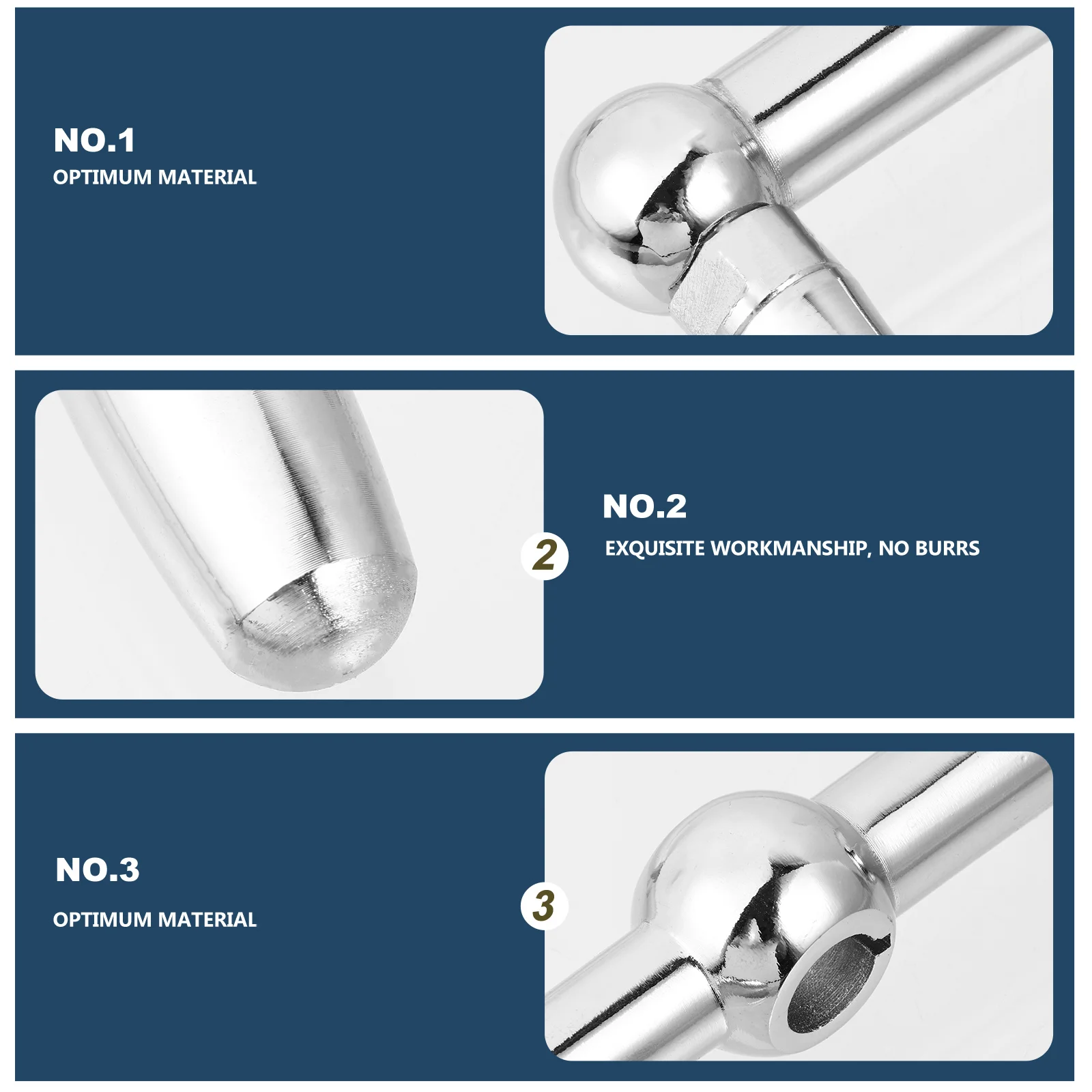 

1Pcs Three Ball Crank Handle Durable Iron Milling Machine Table Handle Easy Install Practical Milling Machine Part