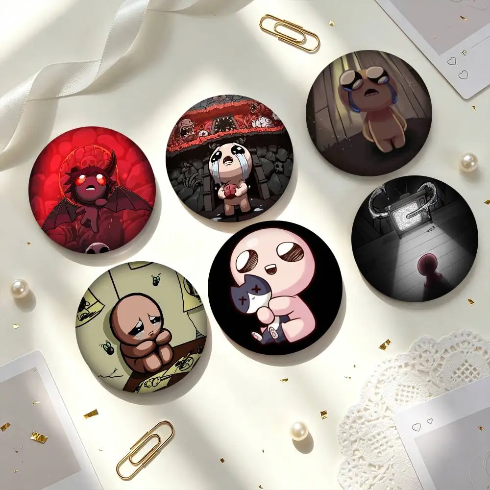 T-The Binding of Isaac G-Game  25 32 44 58 75mm Badges Personalized Round Brooches Pins Accessory Gift