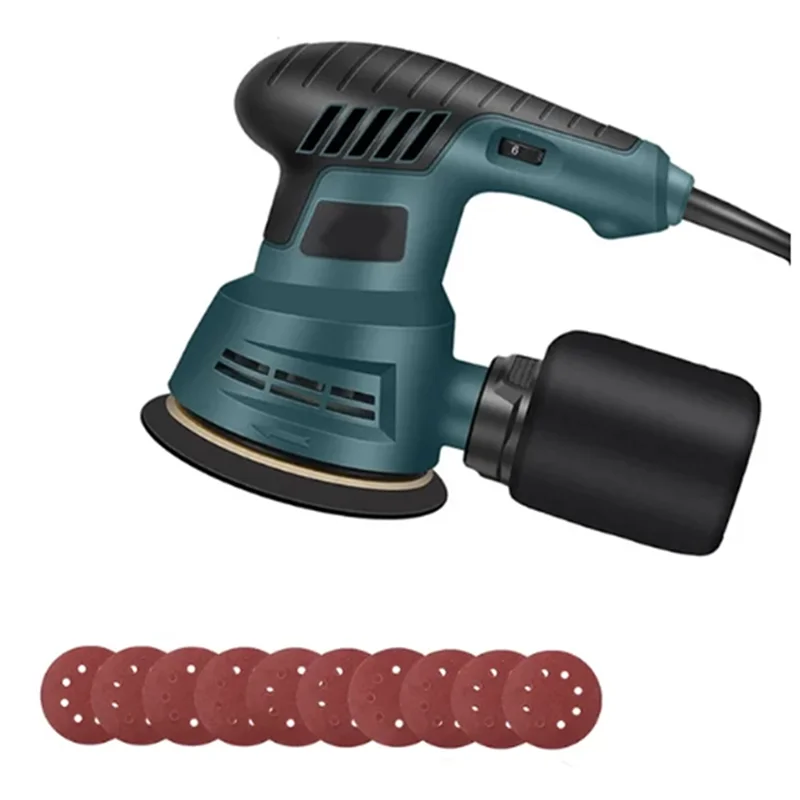 

B03C-300W Electric Eccentric Sander,6 Gears Speed Adjustment 5 Inch 125Mm,For Wood Sanding And Car Polishing