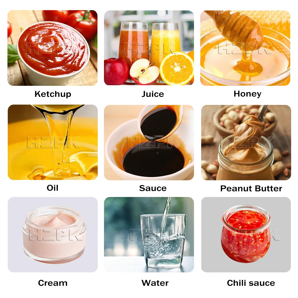 Semi-automatic Piston Beverage Honey Shampoo Nail Cosmetic Paint Bottle Liquid Paste Filling Machine