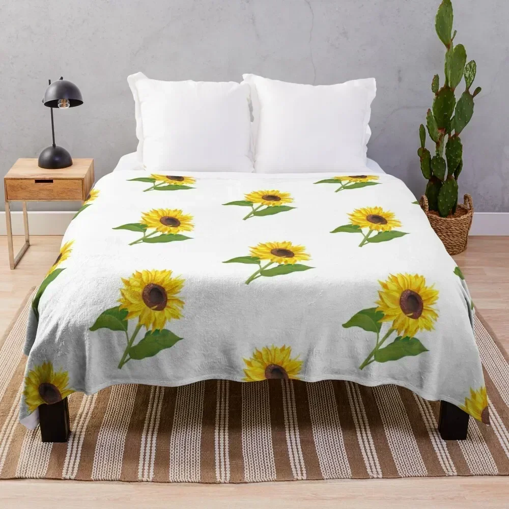 Sunflower Throw Blanket Flannels valentine gift ideas Camping Decorative Sofas Blankets