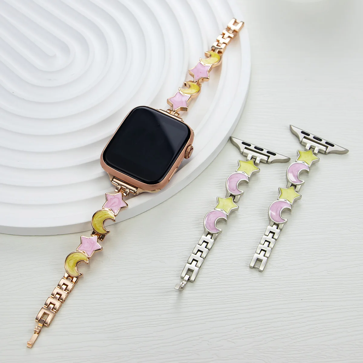 Stainless Steel Band for Apple Watch Ultra 3 49mm 11 10 9 87 41 45mm Jewelry Strap for iWatch Series 6 54 SE 44mm 38 40mm Correa - view 6