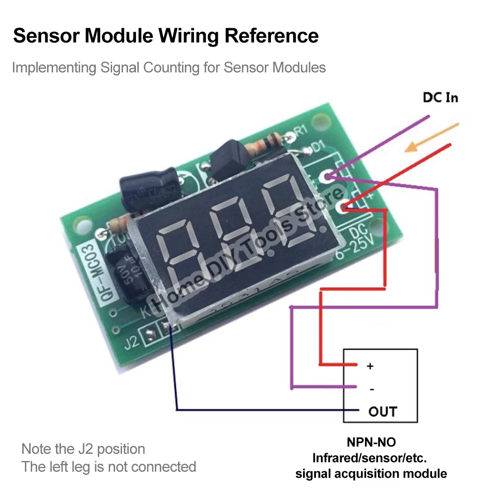 Counter Module 3-Bit Accumulator 7-16V/15-26V Digital Tube Display Trigger Counter Module Accumulator