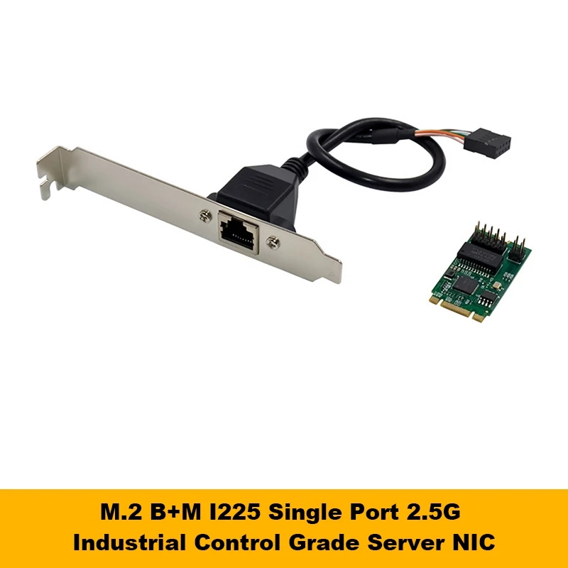 

I225-V M.2 B+M Single Port 2.5G Server Network Card I225 B3 Industrial Control Equipment Network Card