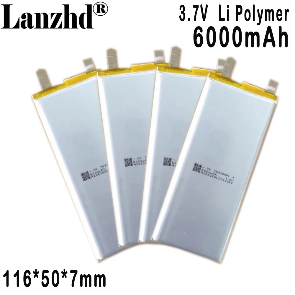 7050116 3.7V Li-polymer lithium battery 6000mAh For Medical Communication Equipment  bank cell drone remote control 7050B6