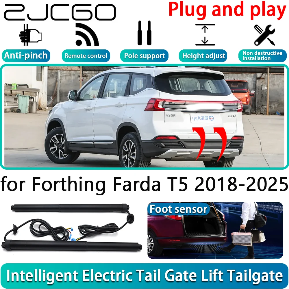 

ZJCGO for Forthing Farda T5 2018-2025 Car Electric Powered Tailgate Power Liftgate Automatic Tailgate System With Foot Sensor