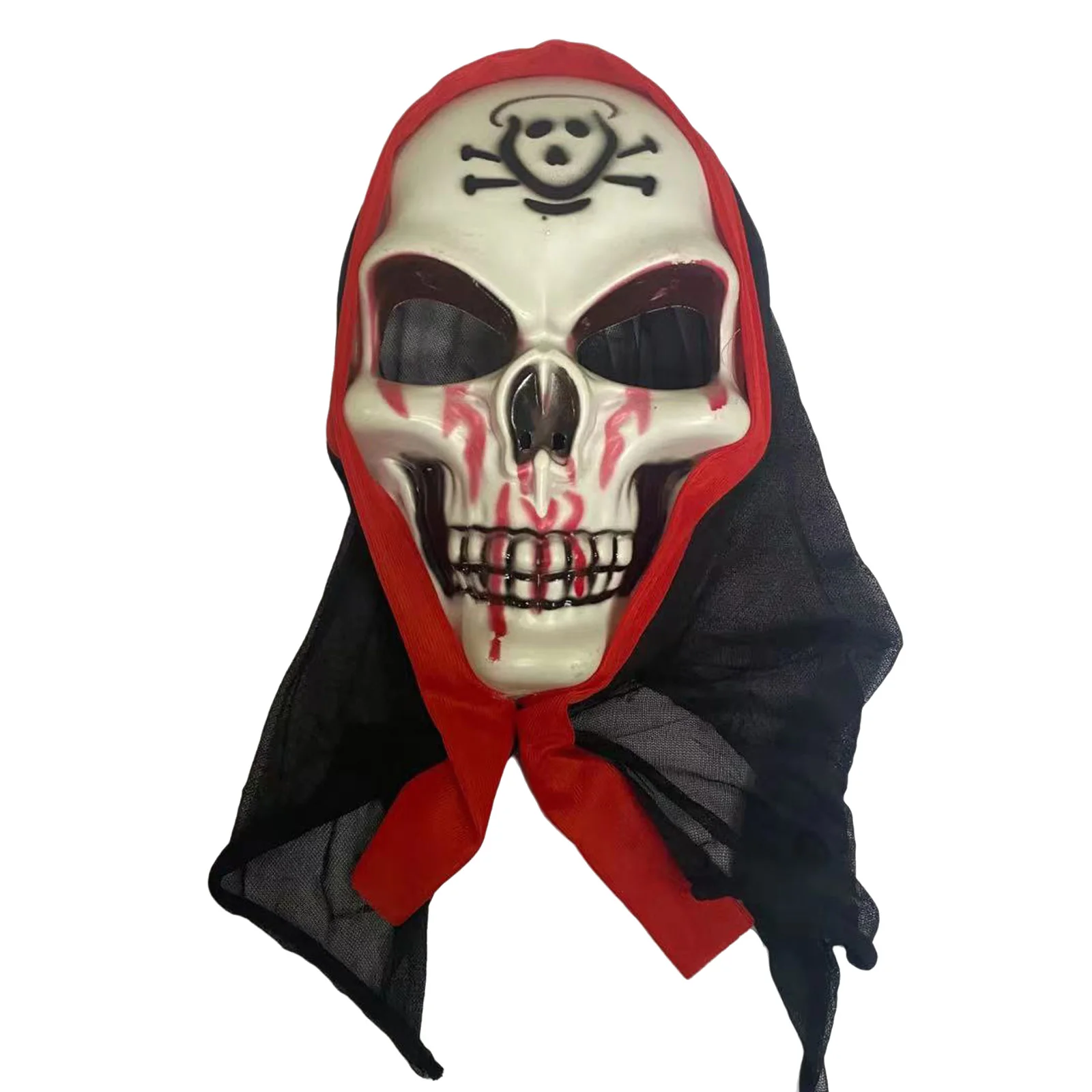 1Pc Ghost Mask for Halloween Adults Death Costume Scary Horror Screaming Face for Prank Props Carnival Cosplay Party Accessories