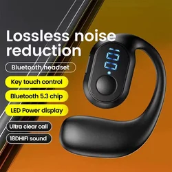 KY2 Pro Ear Hook Wireless Earphones Bluetooth-compatible 5.3 Mini Handsfree Waterproof Sport Music Headset Single  Earbuds