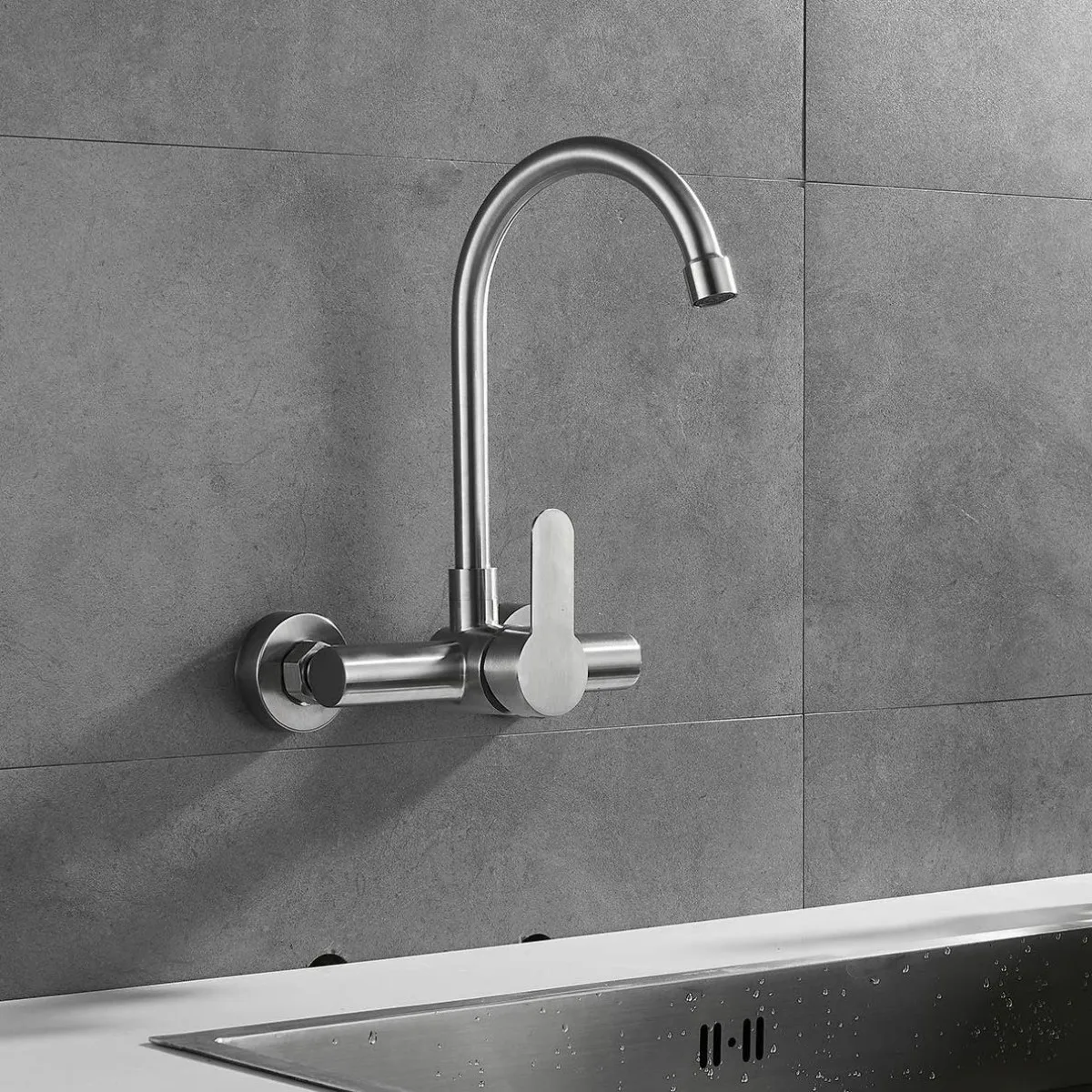 Thumbnail 4 - #21 Latest Wall-Mounted Kitchen Faucets Updates