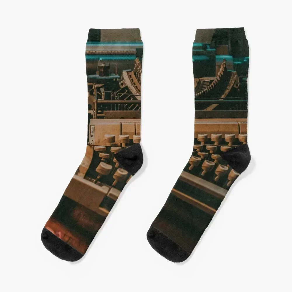 

Vintage typewriter Socks luxury with print cute Socks Men's Women's