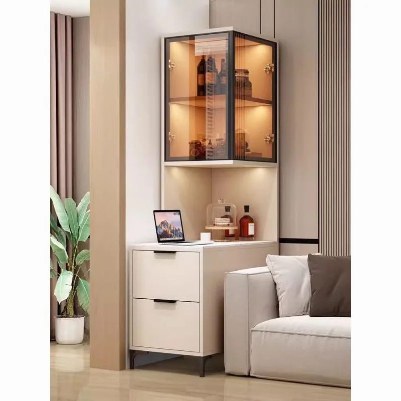 Sofa-Seitenschrank, Bücherregal mit Zugnaht