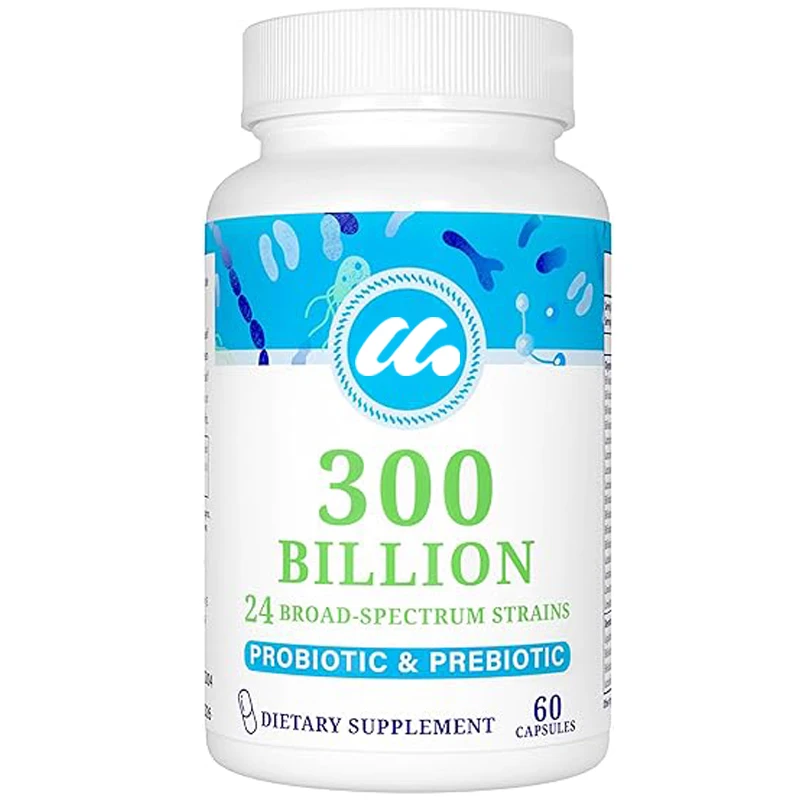 

300 billion colony units, 24 strains of probiotics, containing 15 types of organic herbal prebiotics -60 capsules