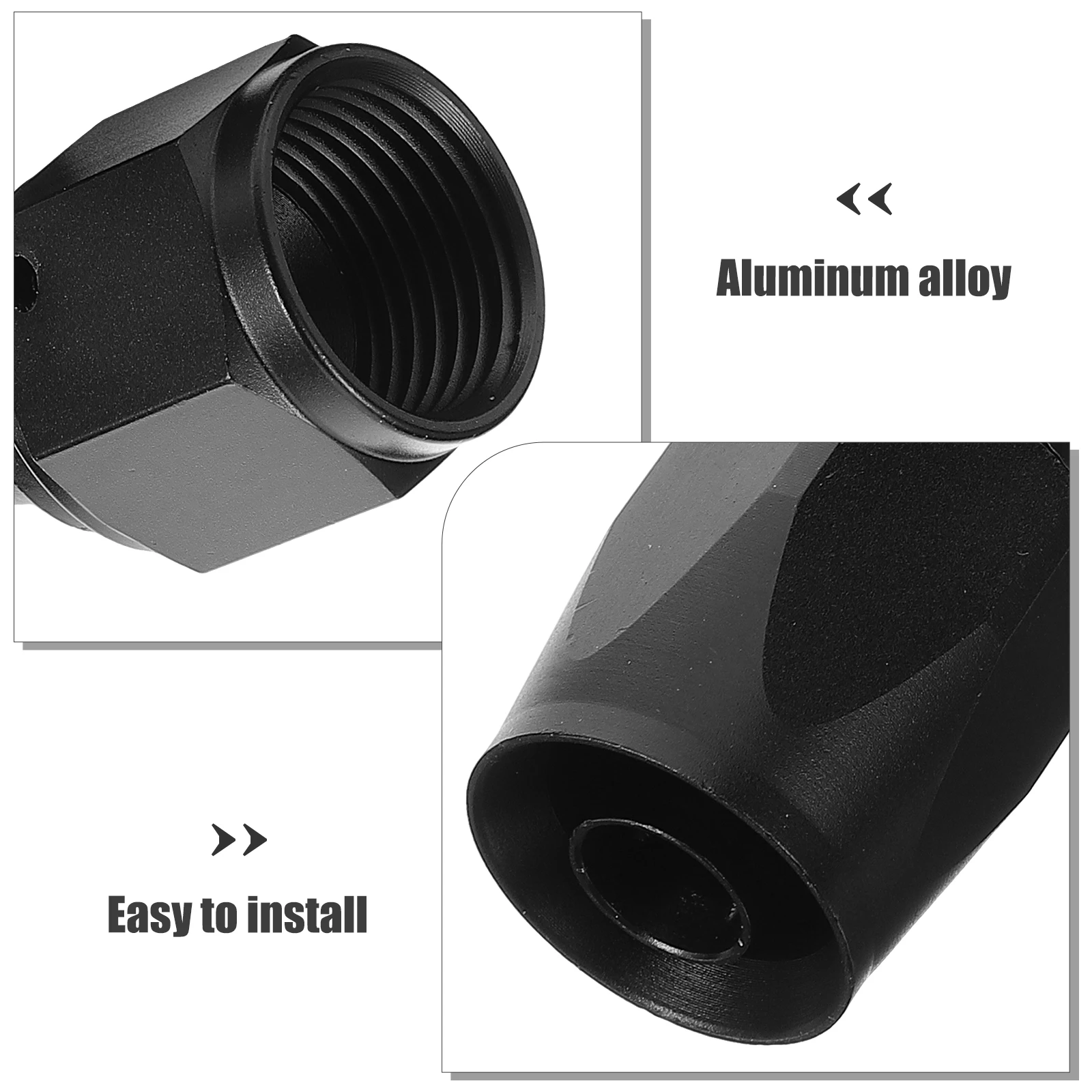 

8An 90 Degree Hose End Fitting Quick Release Oil Connector Leak-Free Secure Connection Car Modification Fuel Line Adapter Push