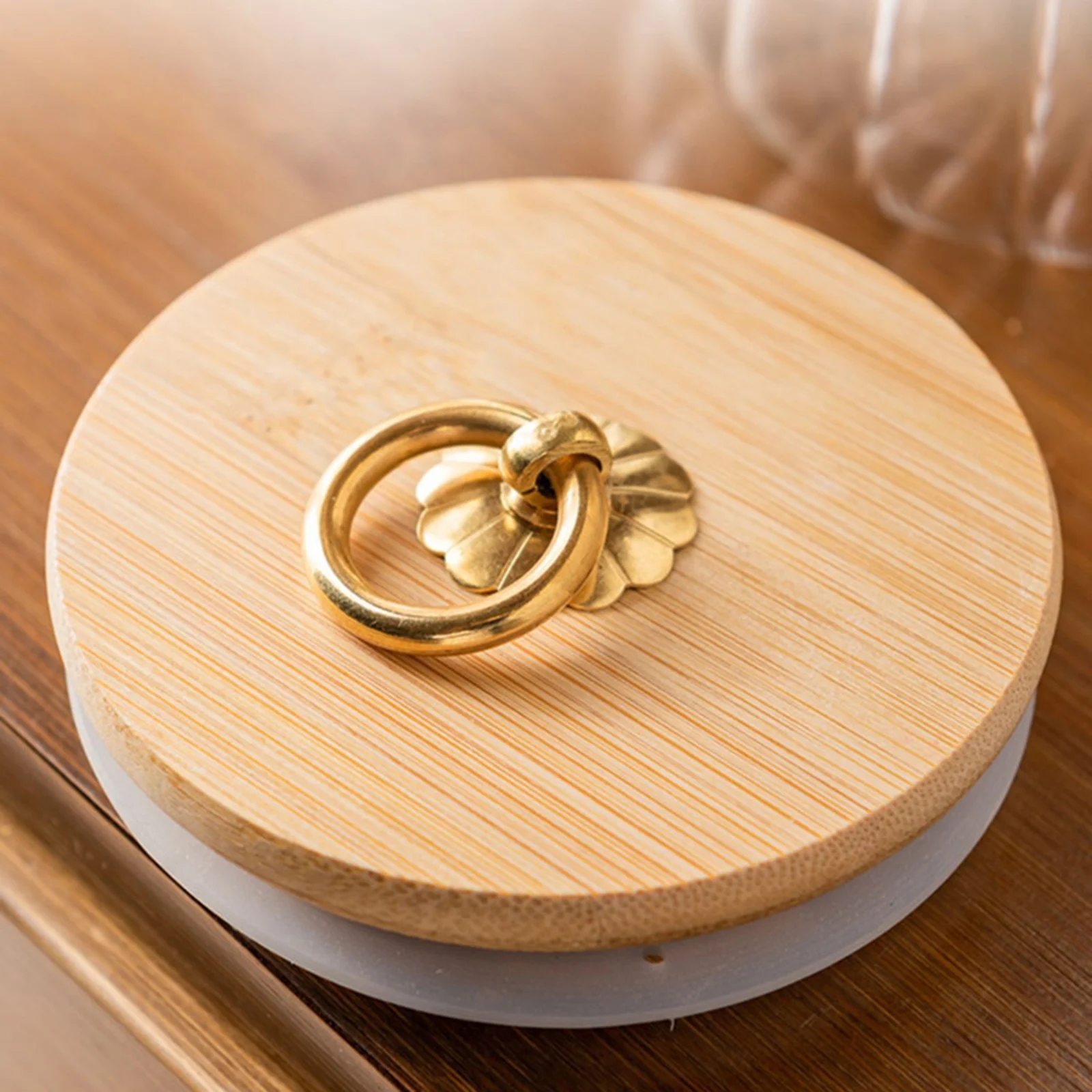 

650/750ml Kitchen Storage Jar Transparent Glass Organizer Bottle For Coffee Beans Tea Butter Honey Kitchen Storage Accessories