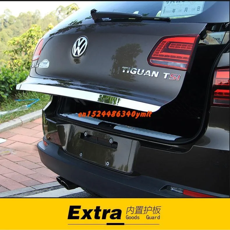 

For Volkswagen Tiguan 2010 2011 2012 2013-2018 Rear Boot Door Trunk Cover Trim Tailgate Garnish Molding Strip Car Accessories