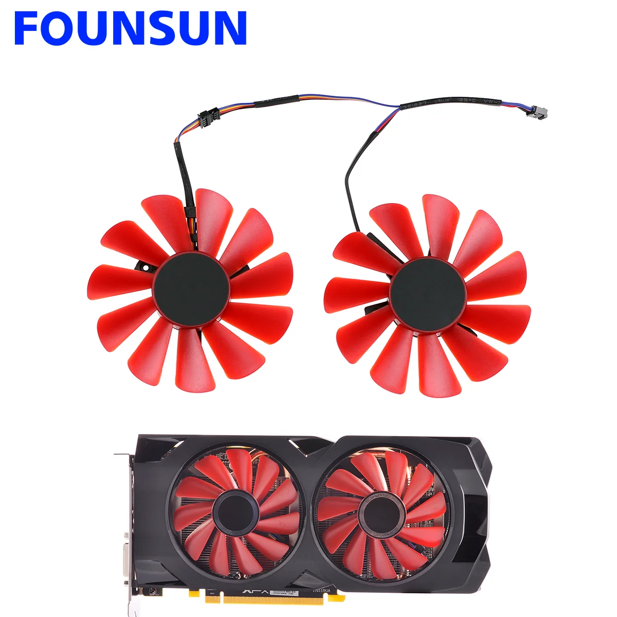 

New 85MM Diameter RX-570-RS RX-580-RS FDC10U12S9-C For XFX RX570 RS RX580 RS Video Graphics Cards Cooling As Replacement Fan