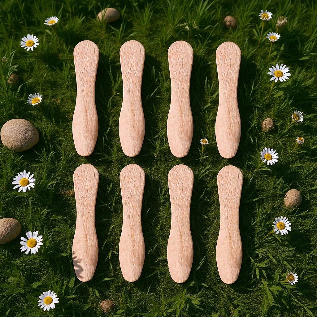 

200Pcs Wooden Ice Cream Taster Spoons Natural Eco Friendly Smooth Disposable Wood Dessert Spoons Sticks