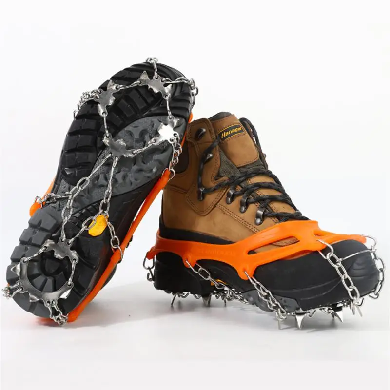 10 Teeth Crampon Mountaineering Snow Antiskid Crampon Shoe Cover Ice Grasping Skiing Claw Hiking Climbing Protection Gear