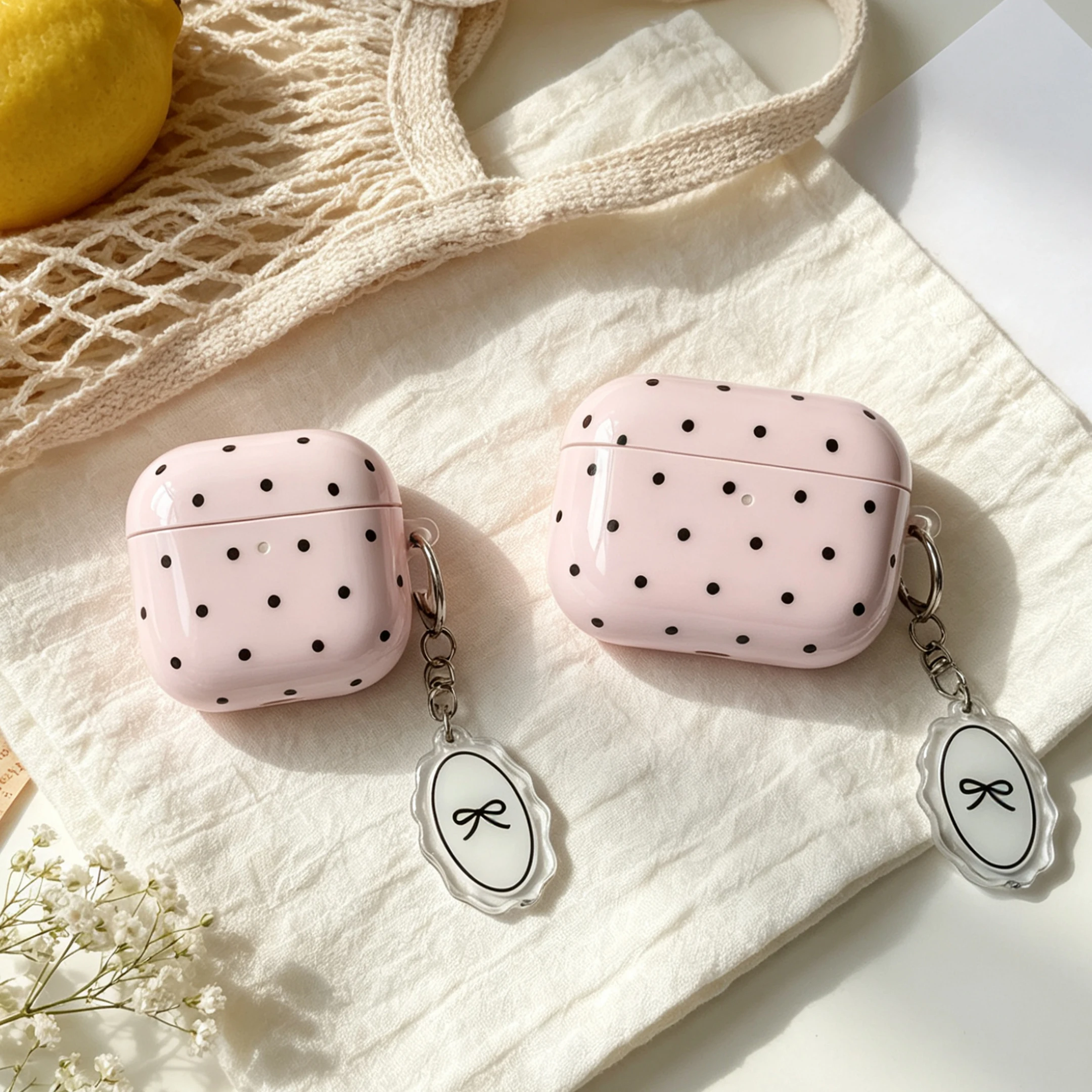INS Polka Dot Small Fresh Mobile AirPods Case forAirPods2 Ai