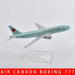 JASON TUTU 16cm Canada Boeing 777 Aircraft Model Planel Airplane Diecast Metal 1/400 Scale Planes