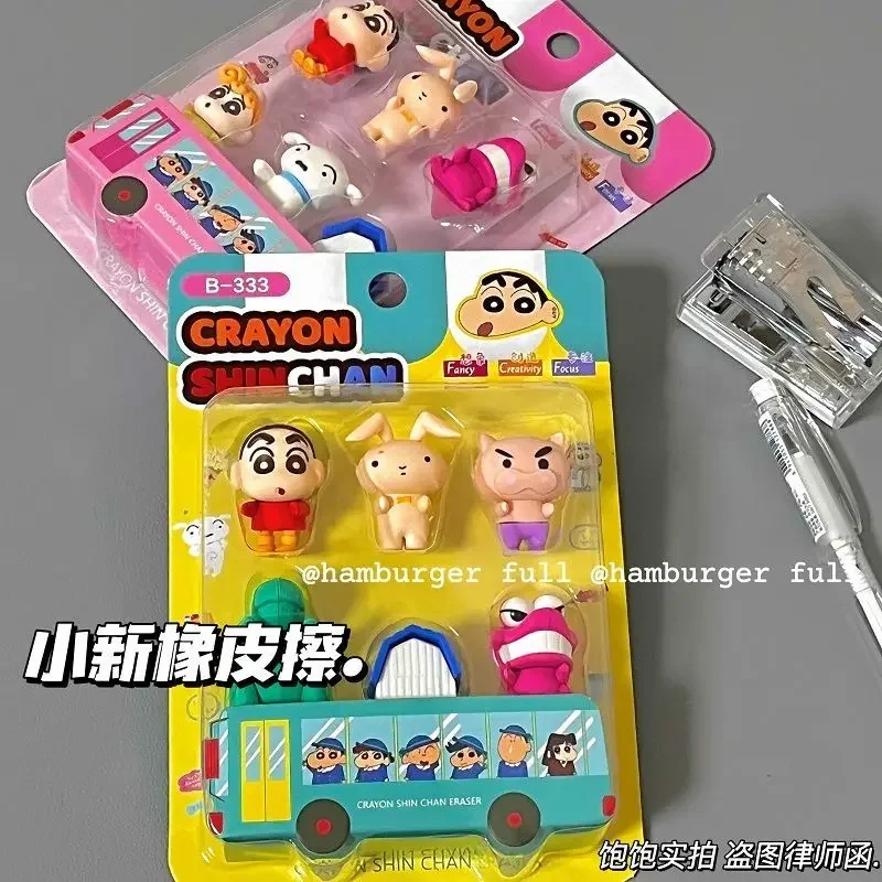 Cute Cartoon Crayon, Small New Eraser, Anime Modeling, Mini Eraser, Suction Card Set, Student Stationery, Eraser