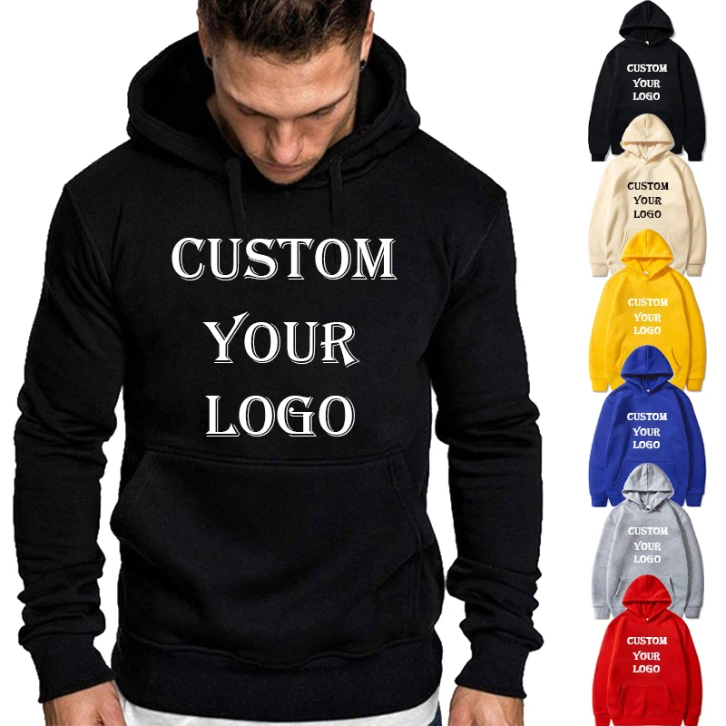 

Custom Hoodies Your Own Design Logo Printing Sweatshirts Fashion Men Women DIY Personality Harajuku Couple Streetwear Plus Size