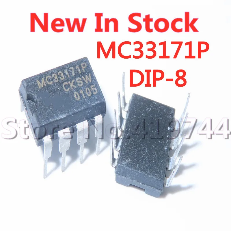 5PCS/LOT MC33171P MC33171 DIP-8 Low-power single-supply operational amplifier   In Stock New Original