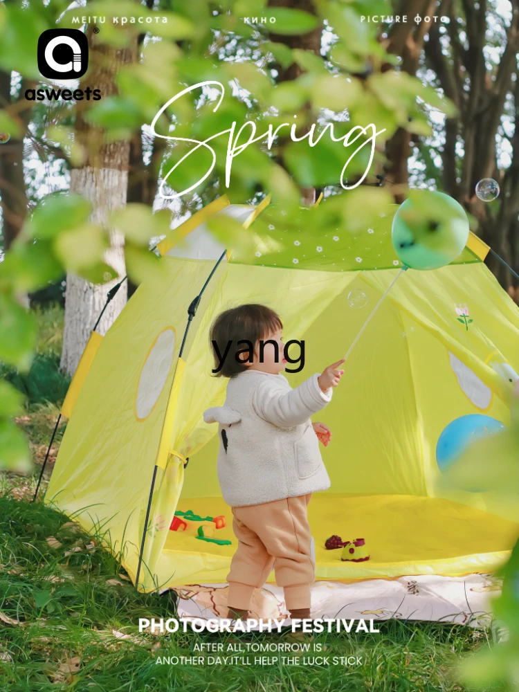 CX One-Click Quickly Open Children's Tent Portable Foldable Outdoor Parent-Child Camping Spring Outing Indoor and Outdoor