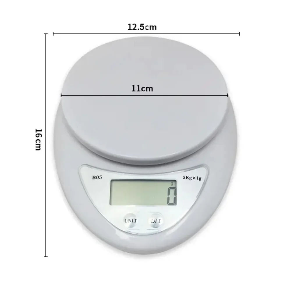 Digital Scale Small Food Nutritional Scale Weighing in Gram Precision Household Baking 5kg Electronicv Scale Kitchen Accessories