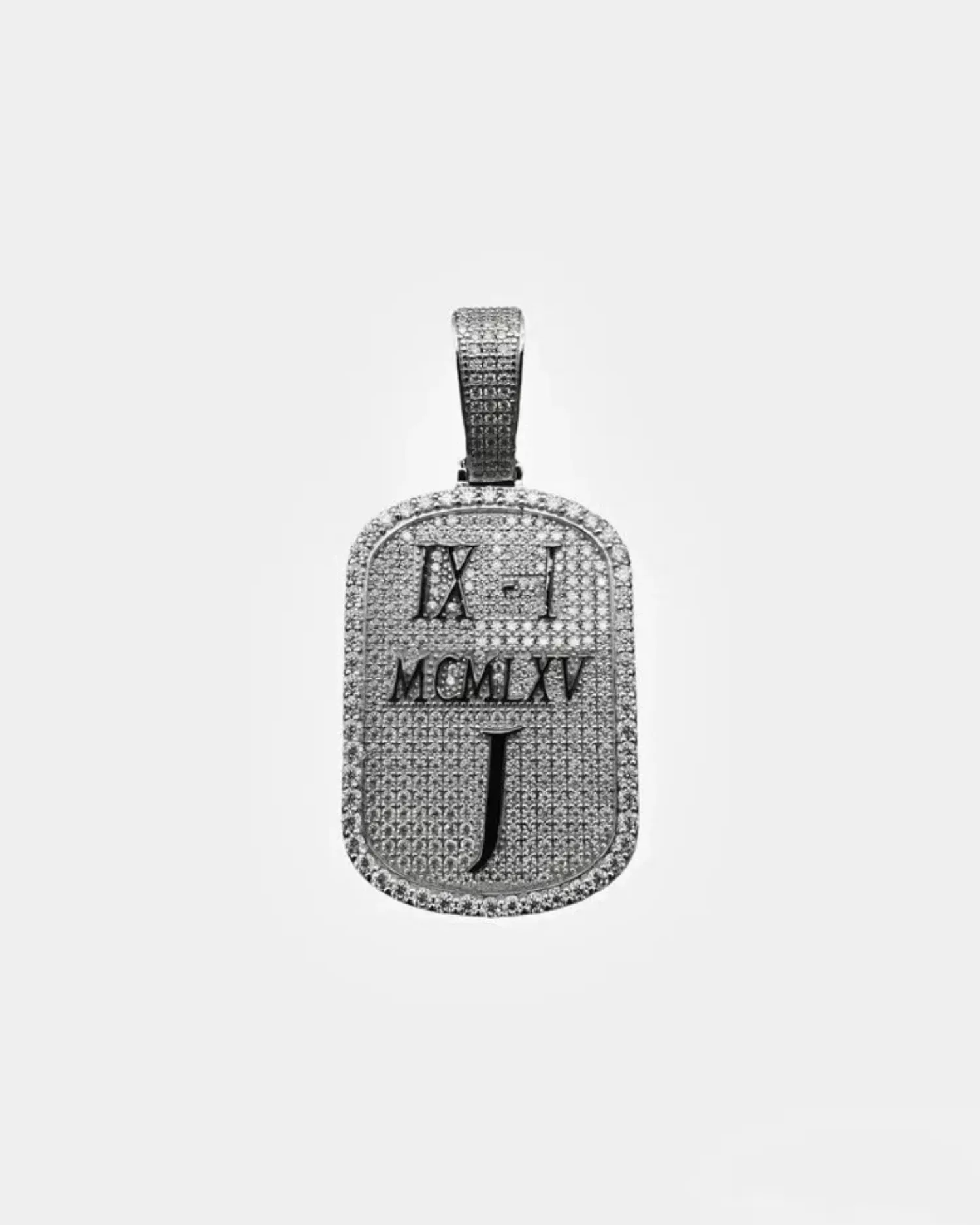 

Custom Dog Tag Pendant 3D Pavé Zircon Necklace Valentine's Day Gift for Boyfriend Luxury Jewelry