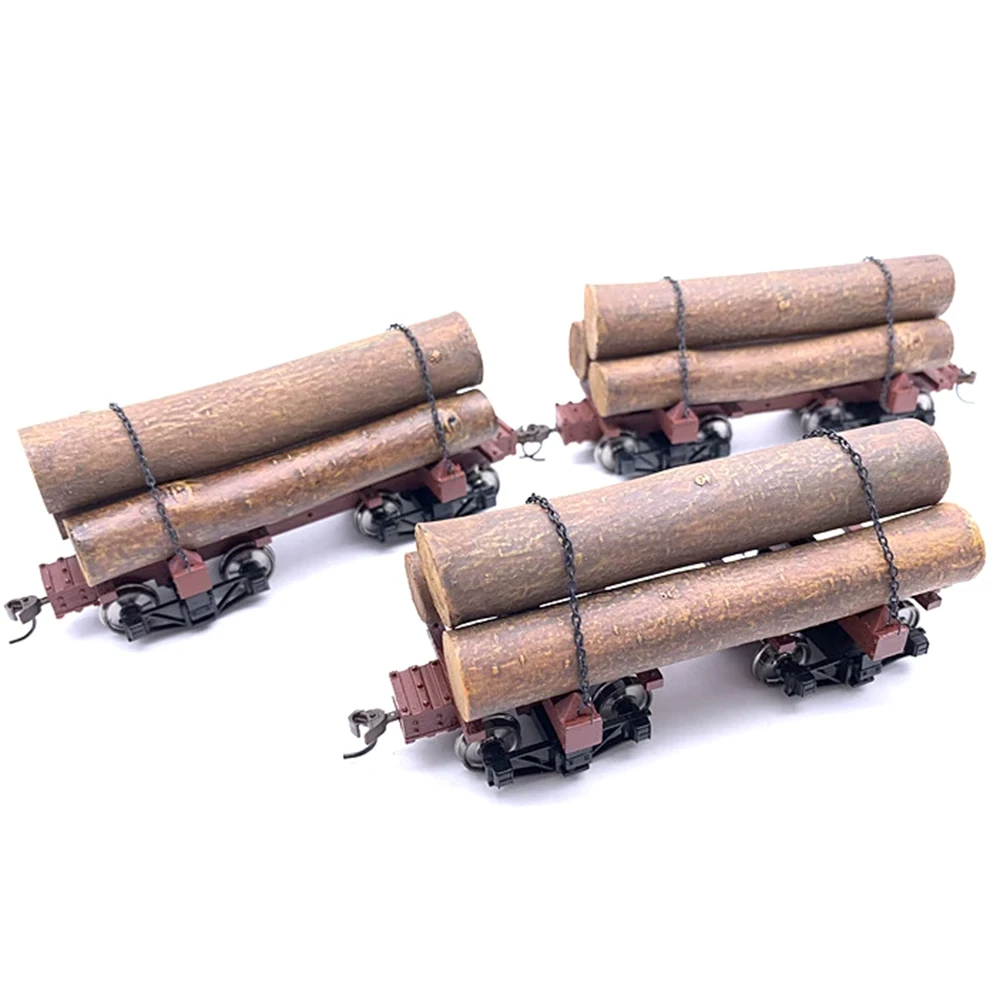 

1/48 Train Model ON30 27391 Timber Transport Vehicle 3 Sections Set Train Model