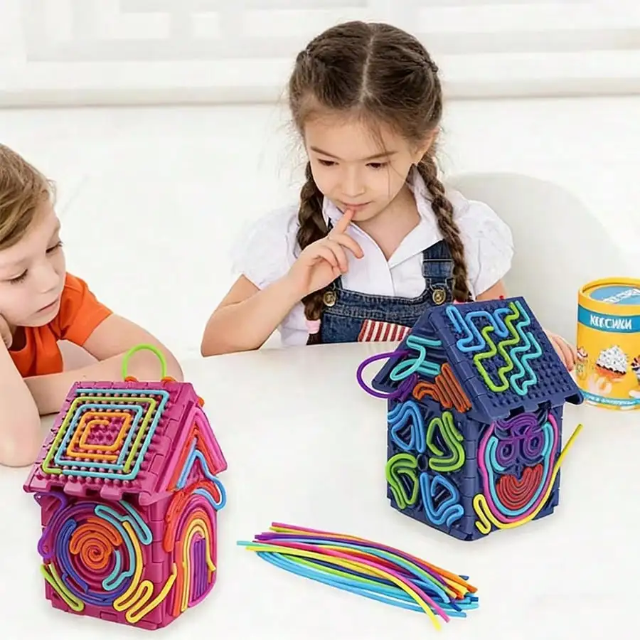 

Сенсорные игрушки-антистресс из силикона для детей и взрослых, 3D сенсорная развивающая доска для снятия стресса, со шнурками, бесшумные, успокаивающие, для концентрации внимания, для пальцев