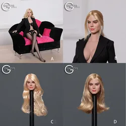 GACTOYS GC047 1/ 6 Scale Female Soldier Margot Elise Robbie Head Sculpt Head Carving Model Fit 12'' Action Figure Body Dolls