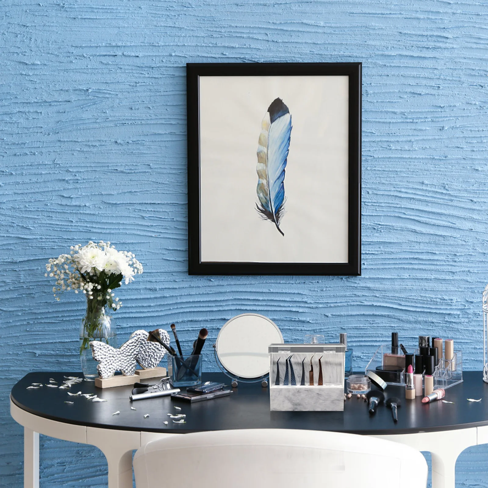 Wimperpincethouder 8-gaats acryl opbergstandaard voor wimperverlengingsgereedschap Displayrek Make-up organizer