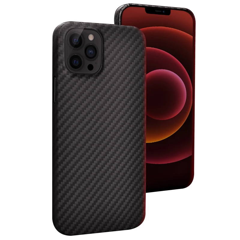 

Aramid Fiber Case for iPhone 12 Pro Max 11Pro Carbon Cover Super thin light Business 11 Xs XR XSMax 12Pro Shell