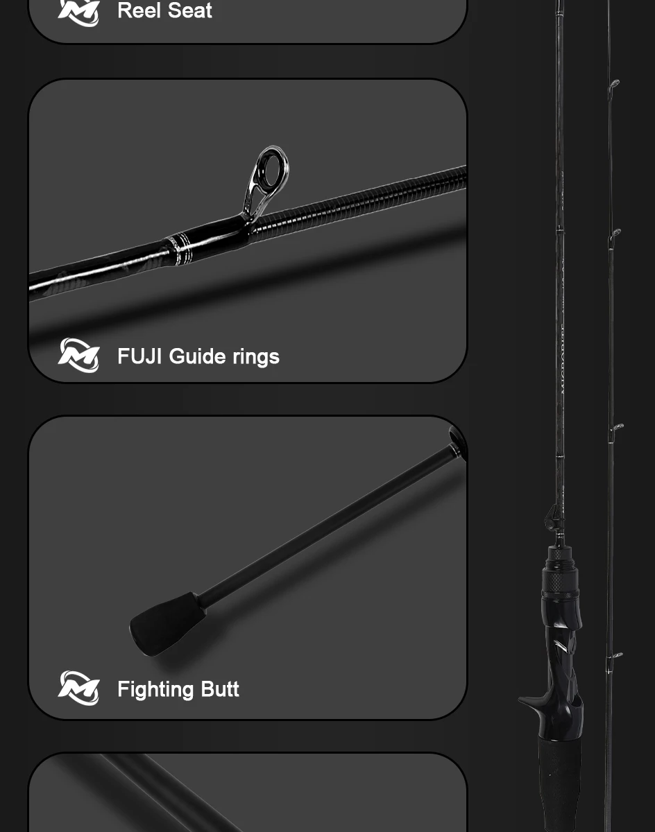 MIFINE MICROBITE Ajing Angelrute 40+46T 0-2g/0-3g/0,5-5g/1-8g/1,5-10g für Salzwasser Süßwasser Leichte Spinn- und Baitcasting-Rute – Detail 9